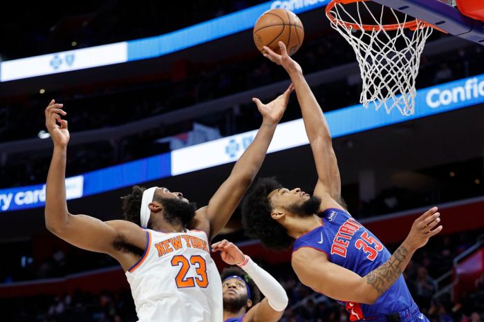 Knicks menang mudah atas Pistons dengan skor 123-112